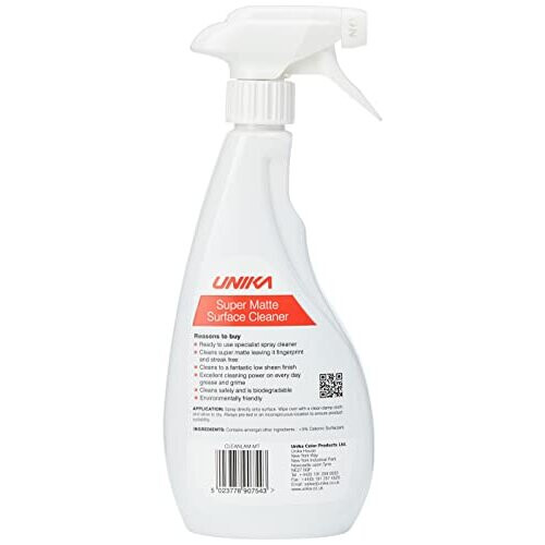 Unika Super Matte Laminate Cleaner & Microfibre Cloth, 500ml 1