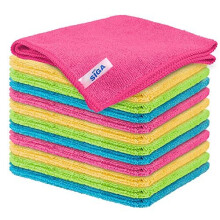 MR.SIGA Microfiber Cleaning Cloth,Pack of 12, Size:32 x 32 cm
