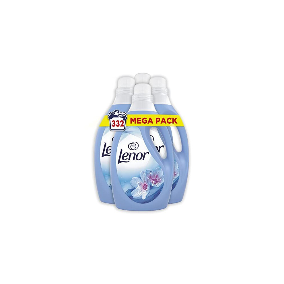 Photos - Ironing Accessory Lenor Fabric Conditioner, 332 Washes, 12L , Spring Awakening, Protects Clothes From Stretching, Fading & Bobbling 8. (3L x 4)