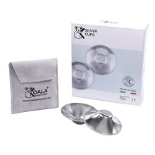 Nipple Shields in Tri-Laminate Silver, Nickel-Free - Nipple Shields for Nursing Newborn - Breast Pads for Prevention and Treatment of Nursing Breast