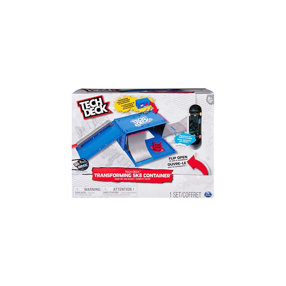 Tech Deck Transforming SK8 Container Pro Modular Skatepark Mit Exklusivem Fingerboard, Kinderspielzeug F R Kinder Ab 6 Jahren (Stile K Nnen Varii-image