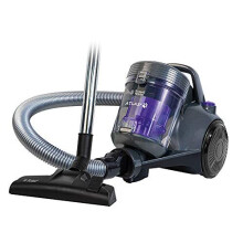 Russell Hobbs RHCV3601 ATLAS2 PET 2.5L Cylinder Vacuum, Grey & Purple, 700 W, 2.5 liters, 77.5 Decibeles