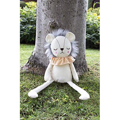 Rosewood Mrs Sleepy Lion, Plush Interactive Dog Toy - Cream 2