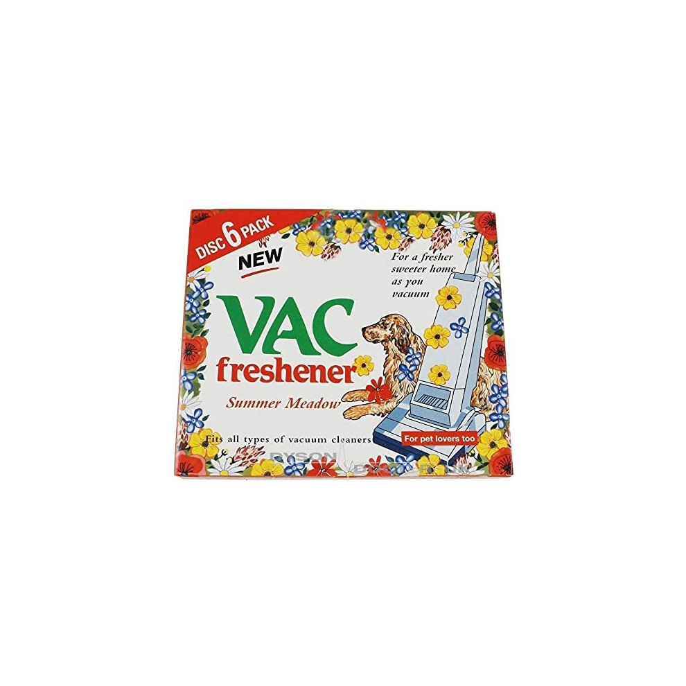 St@llion Vac Air Freshner Vacuum Cleaner Pet Lovers Hoover Dis (Pack of 1 Summer Meadow)