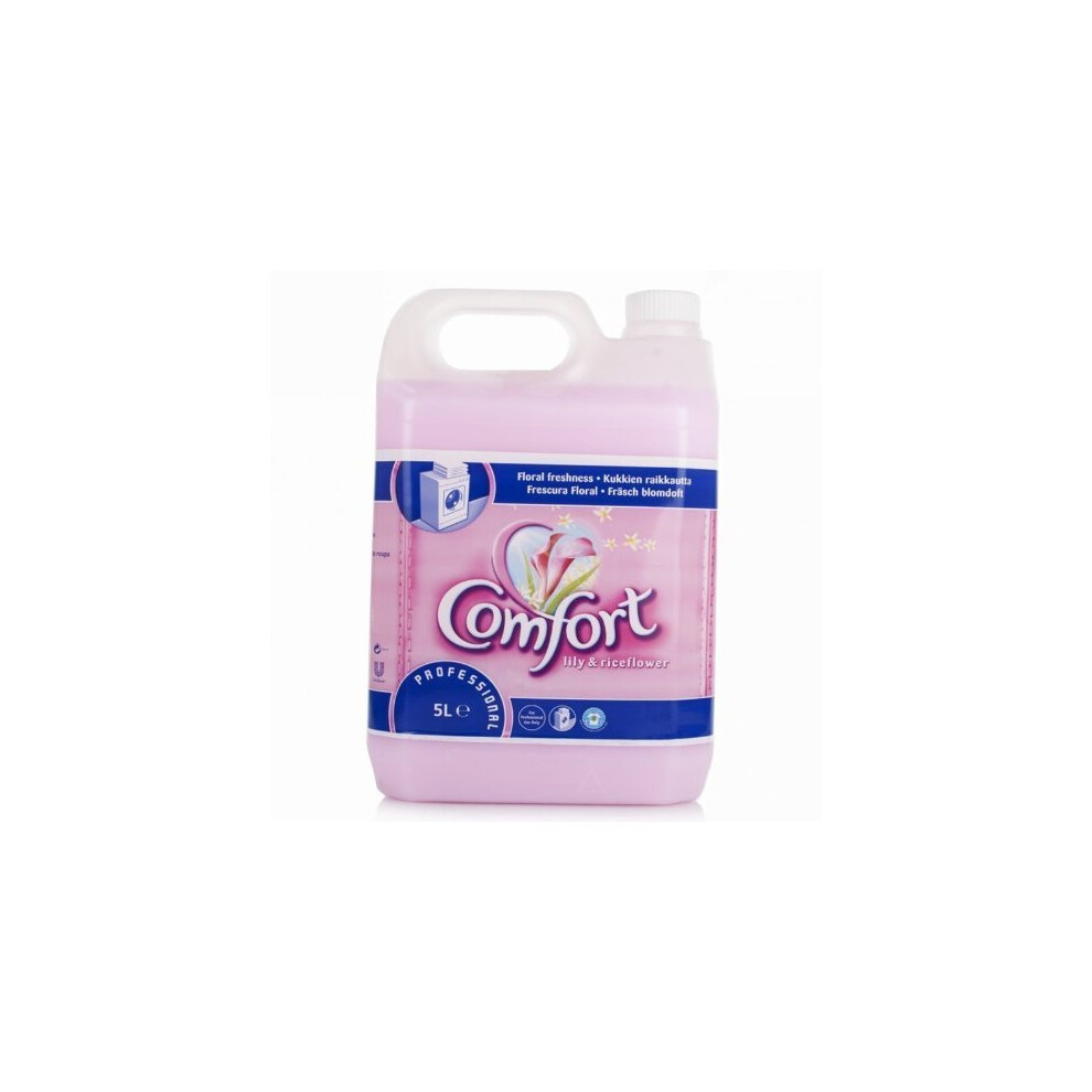 Comfort 5L Professional Lily & Riceflower Fabric Softener Conditioner by Comfort