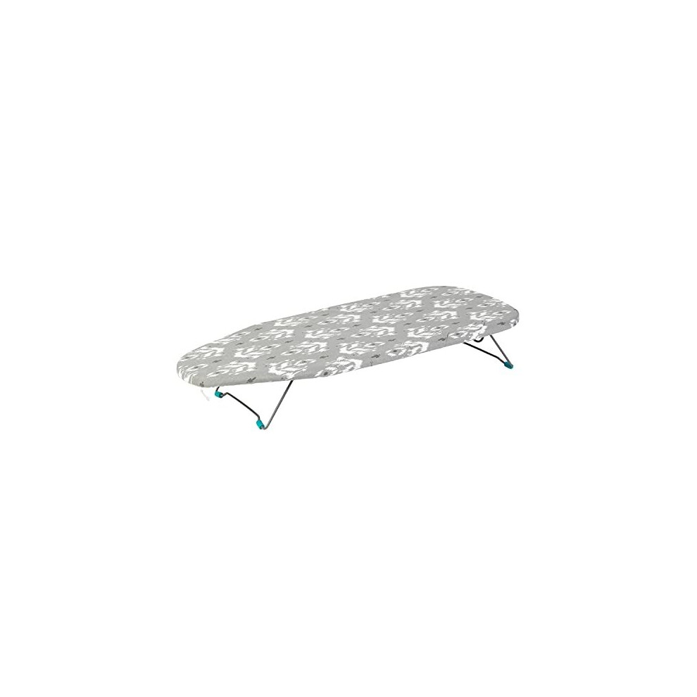 Beldray LA023735IKATEU7 Table Top Ironing Board, Compact and Lightweight, Easily Foldable, Includes 100% Cotton Cover, Ikat, 76 x 31cm