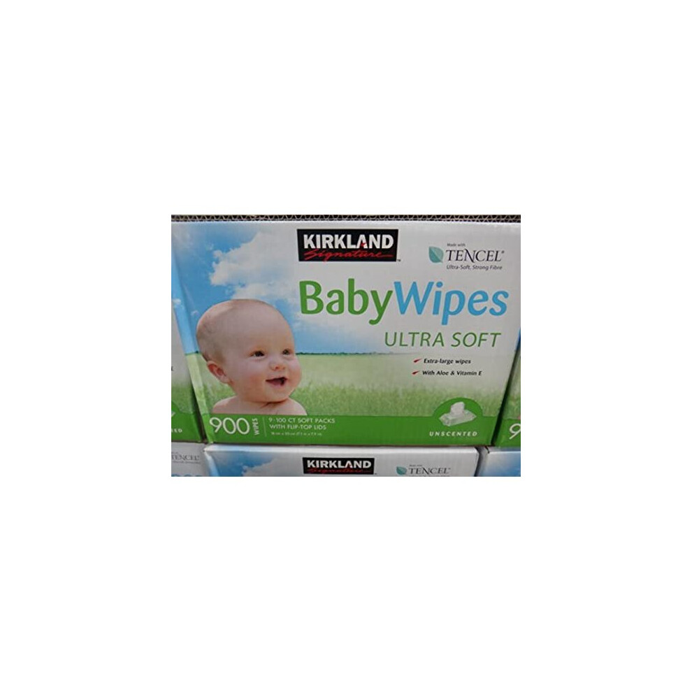 Kirkland Baby Wipes Unscented 900ct by Kirkland Signature