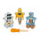 Janod Janod - Brico'Kids Wooden Robots - Construction Toy - Teaches Fine Motor Skills and Imagination - Ages 3 and Up, J06473 1