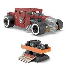 MEGA Hot Wheels Bone Shaker Building Set Rolling Wheels and Authentic Features Collector Gift Set for Adult Builders Toy Gift Set for Boys and