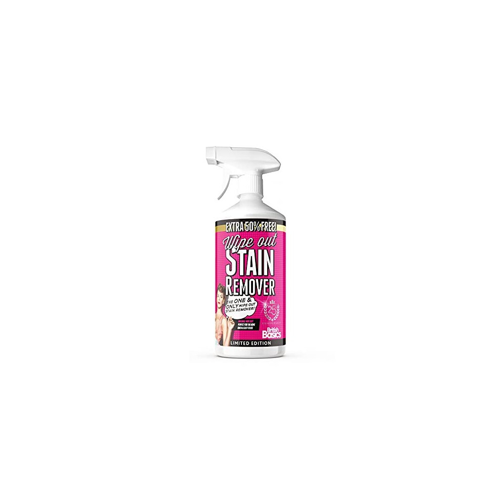 Wipe Out Stain Remover 750ml | Multi Purpose | Multi Surface | Removes all types of Stains | Extra 50% Free!