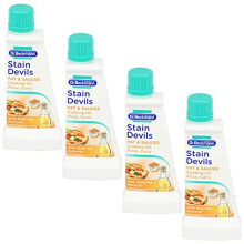 Dr Beckmann Stain Devils Fat & Sauces Cooking Oil, Pizza & Curry Stain Remover (4 x 50ml)