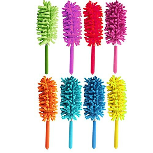 WARESHARK Feather Duster Extendable Multifunctional Telescopic Microfibre Cleaning Brush 2