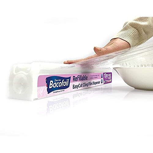 Bacofoil Easycut Cling Film Dispenser with 10m Refiil + 3 x Refill