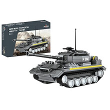 Leger Tank Bouwblok Set - 340 Stuks Militaire Speelgoed Tank voor 10 Jaar en Oudere - Rotating Turret