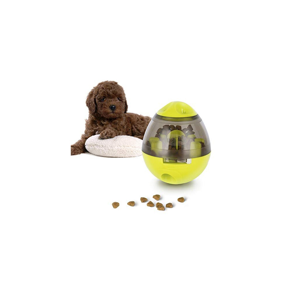 Balle Distributeur De Friandises Pour Chiens Et Chats – Puzzle Interactif Iq, Vert, Sans Bpa, Abs Et Polycarbonate-image
