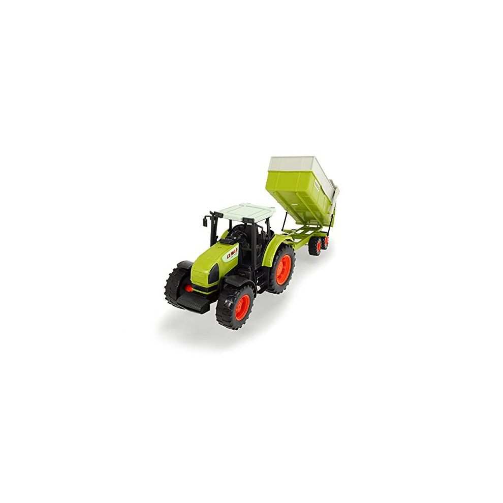 Dickie Toys 203739000 Tractor and Tipping Trailer CLAAS ARES Set, Green