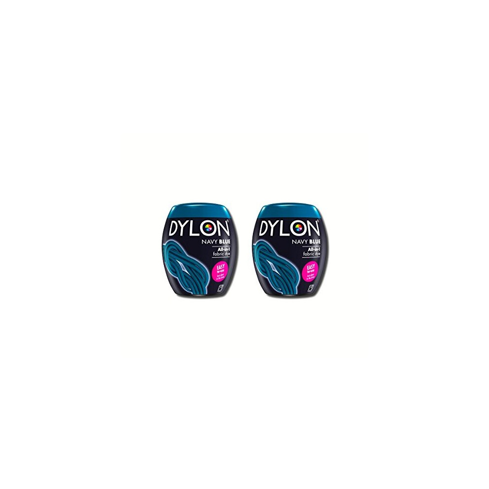 Dylon New 350g Navy Blue Machine Dye Pod 2 Pack