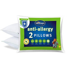 Silentnight Luxury Anti-Allergy Pillow Pack of Two â Anti Bacterial 2 Pack Pillow Pair with Luxurious Stitching and Soft Medium Support â
