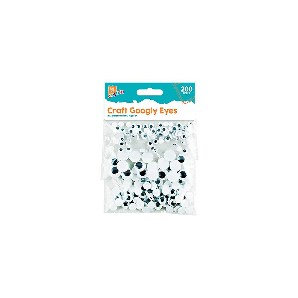 The Box 200Pcs Googly Wobbly Wiggly Stick On Eyes Children Kid Craft Arts