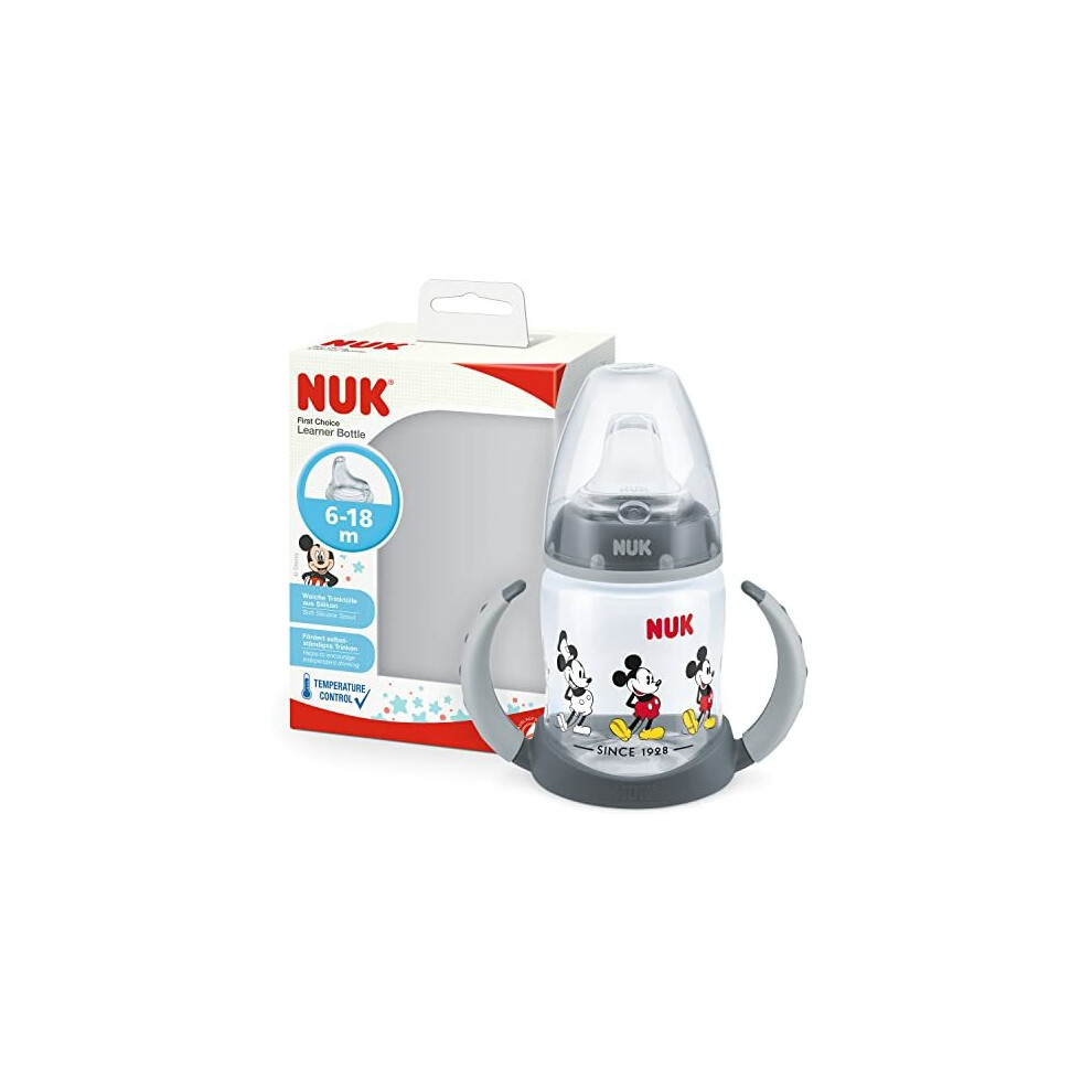 Disney First Choice Learner Cup Sippy Cup | 6-18 Months | Temperature Control | Leak-Proof Silicone Spout | Anti-Colic Vent | Bpa-Free | 150Ml | Nuk
