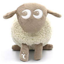 Sweet Dreamers, Ewan Deluxe with Shush, Beige | Baby & Toddler Sleep Aid Gift | Cry Activated Sensor & Nightlight | 5 Soothing White & Pink Noise