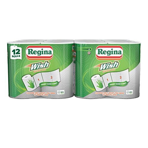 Regina Wish Kitchen Towels, 12 rolls in total (2 x 6 packs) on OnBuy