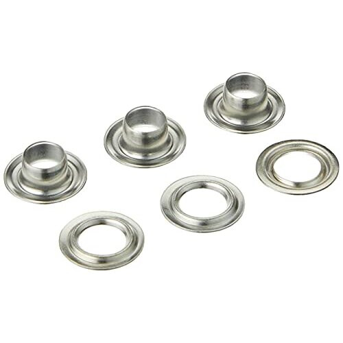 Prym Prym Eyelets+Washers Brass Silver col 5.0 mm 2