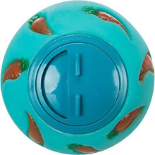 Trixie Plastic Snack Ball, 7 cm, Assorted Colors ( Blue/ Yellow )