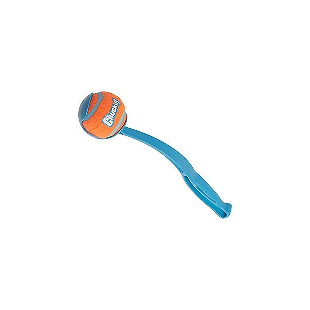 Chuckit! Sport Dog Ball Launcher Fetch Dog Toy Pocket Launcher With Medium Tennis Ball - Medium, 30Cm