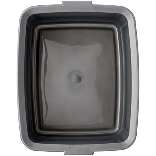 Addis Addis 502813 Plastic Butler Large Rectangular Bowl, Metallic Silver, 12.5 Litre 2