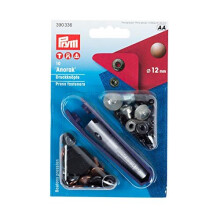 Prym Non-Sew Press Fasteners, metal, Altkupfer, 12 mm