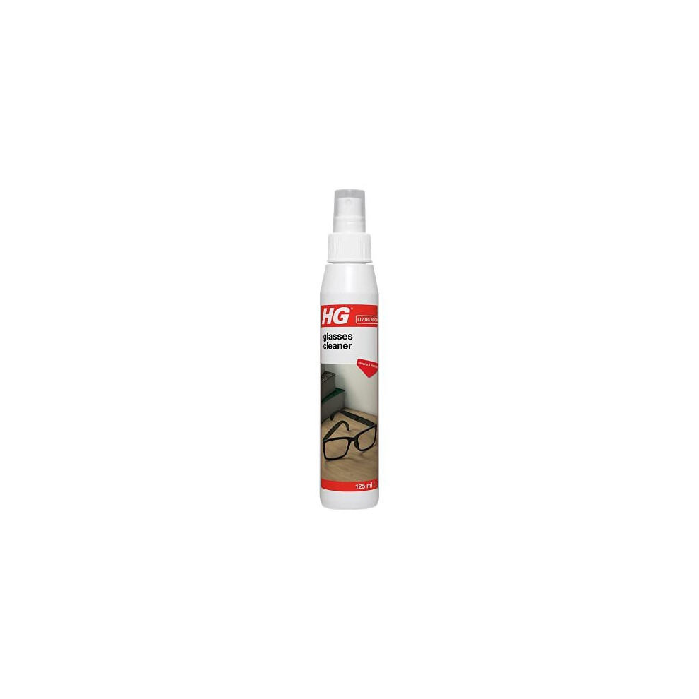 Hg Glasses Cleaner, For Safe Cleaning & Degreasing Of Glass Lenses & Camera Lenses, Cleans & Dries Fast With No Fogging & Streak-Free Shine - 125 Ml