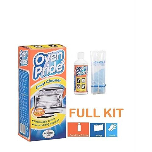 Oven Pride 500ml complete kit with SAFETY Gloves and SMART bag for Rack