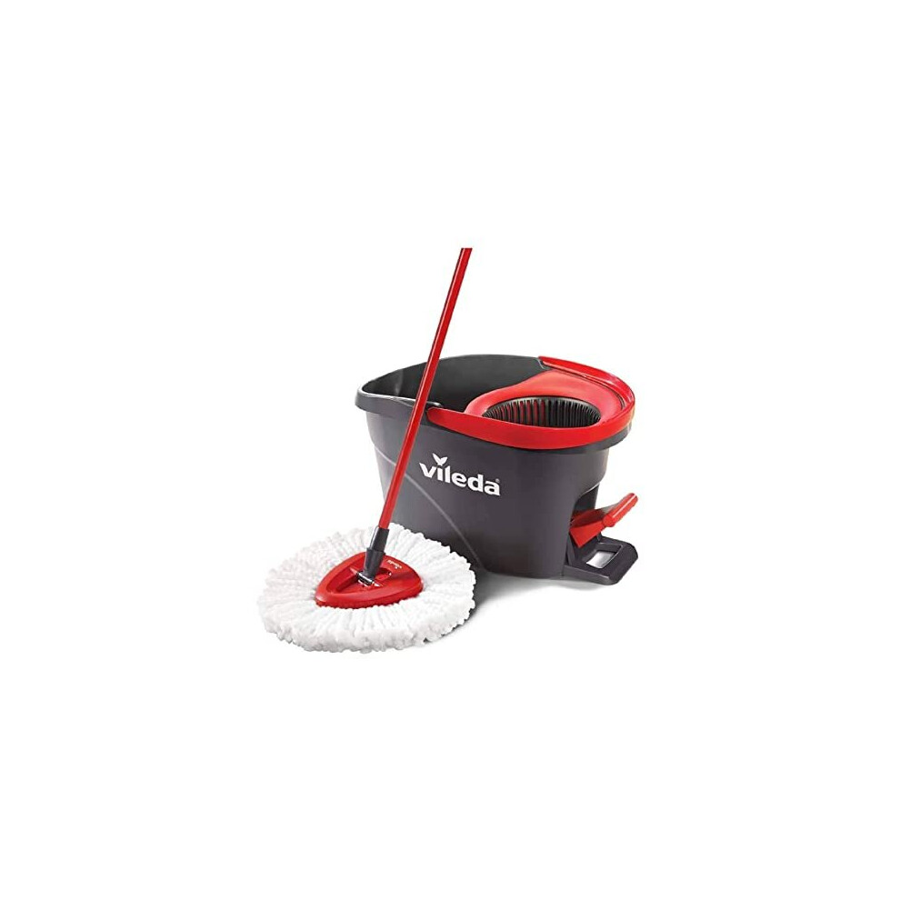 Vileda Easy Wring and Clean Microfibre Mop and Bucket with Power Spin Wringer