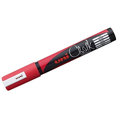 Uni Chalk Pwe-5M Red Marker Bullet Tip (1.8-2.5Mm )