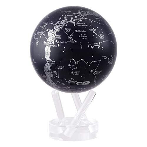 MOVA Constellations Globe Black and Silver 4.5"
