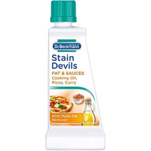 Dr. Beckmann Stain Devils Fat & Sauces | Specialist stain remover combats various greasy stains | 50 ml