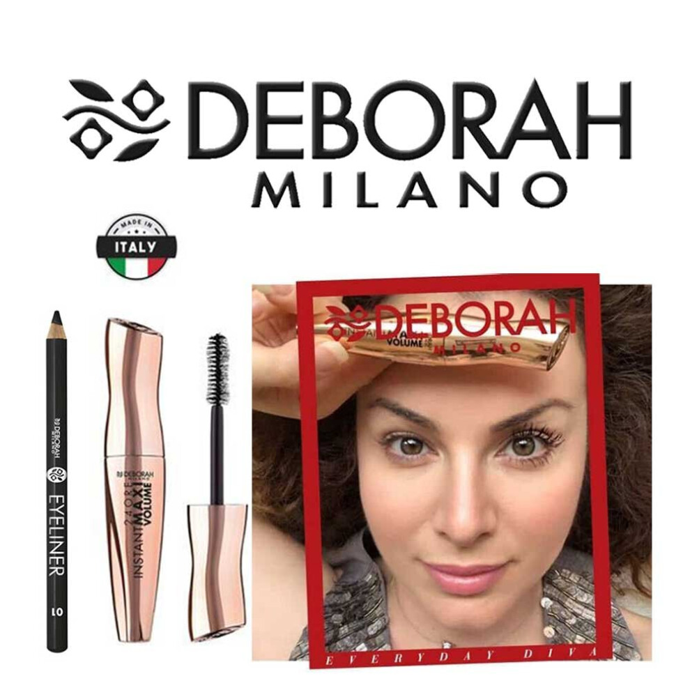 Deborah Milano Black Instant Maxi Vol. Mascara+Pencil