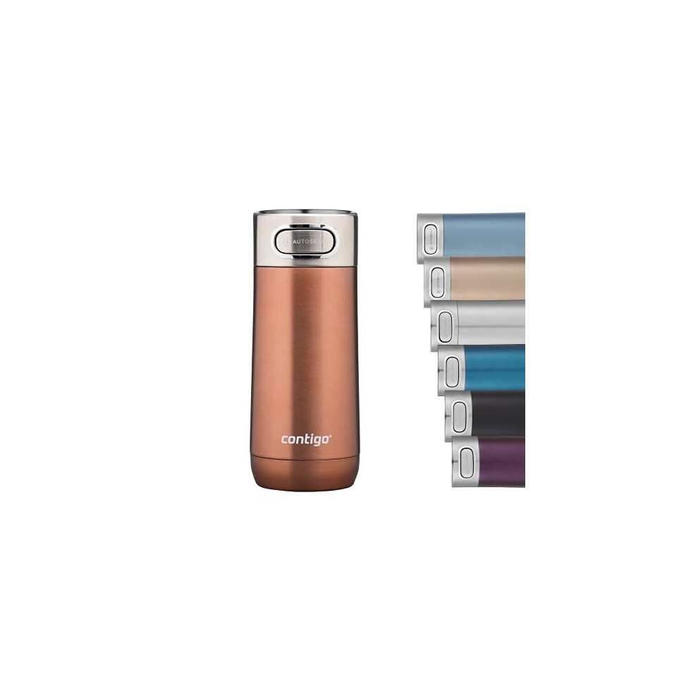 Contigo Luxe Autoseal Travel Mug, Stainless Steel Thermal Mug, Vacuum Flask, Leakproof Tumbler, dishwasher safe, Coffee Mug with BPA Free Easy-Clean