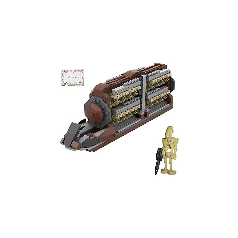 WWWL Spaceship Construction Set with 32 Pieces Battle Droid Mini Figures, Awesome Construction Toy for Children with Gift Box, Building Block Toy Gift