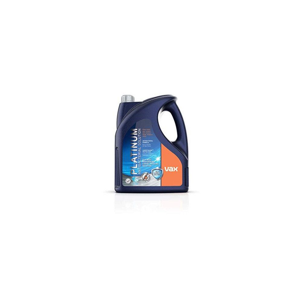 Vax Platinum Antibacterial 4L Carpet Cleaner Solution |Kills 99.99% of Bacteria | Neatralises Pet Odours - 1-9-142405