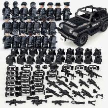 ATIN Mini Military Building Blocks Army Soldier Toys,Swat Car and Police Military Mini figures Sets, Mini Figure Package compatible set,for Boys Girls