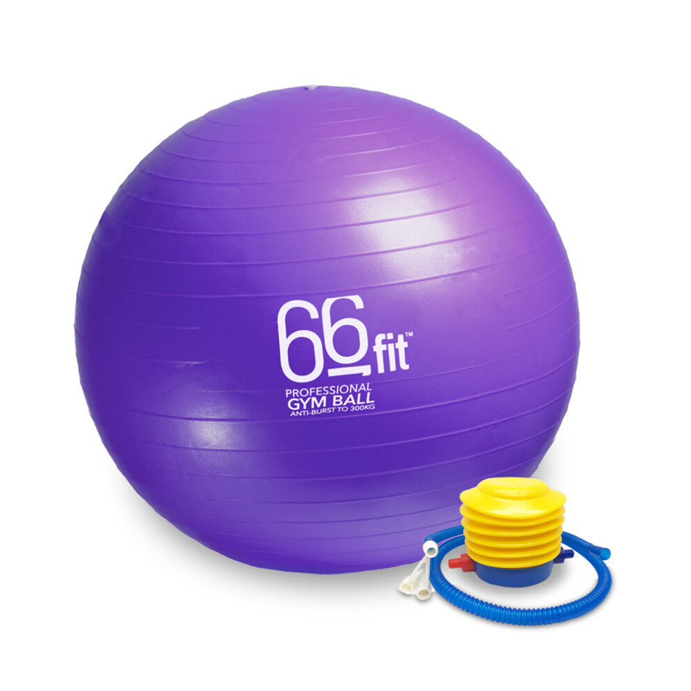 (55cm - Purple) 66fit Exercise Balls 
