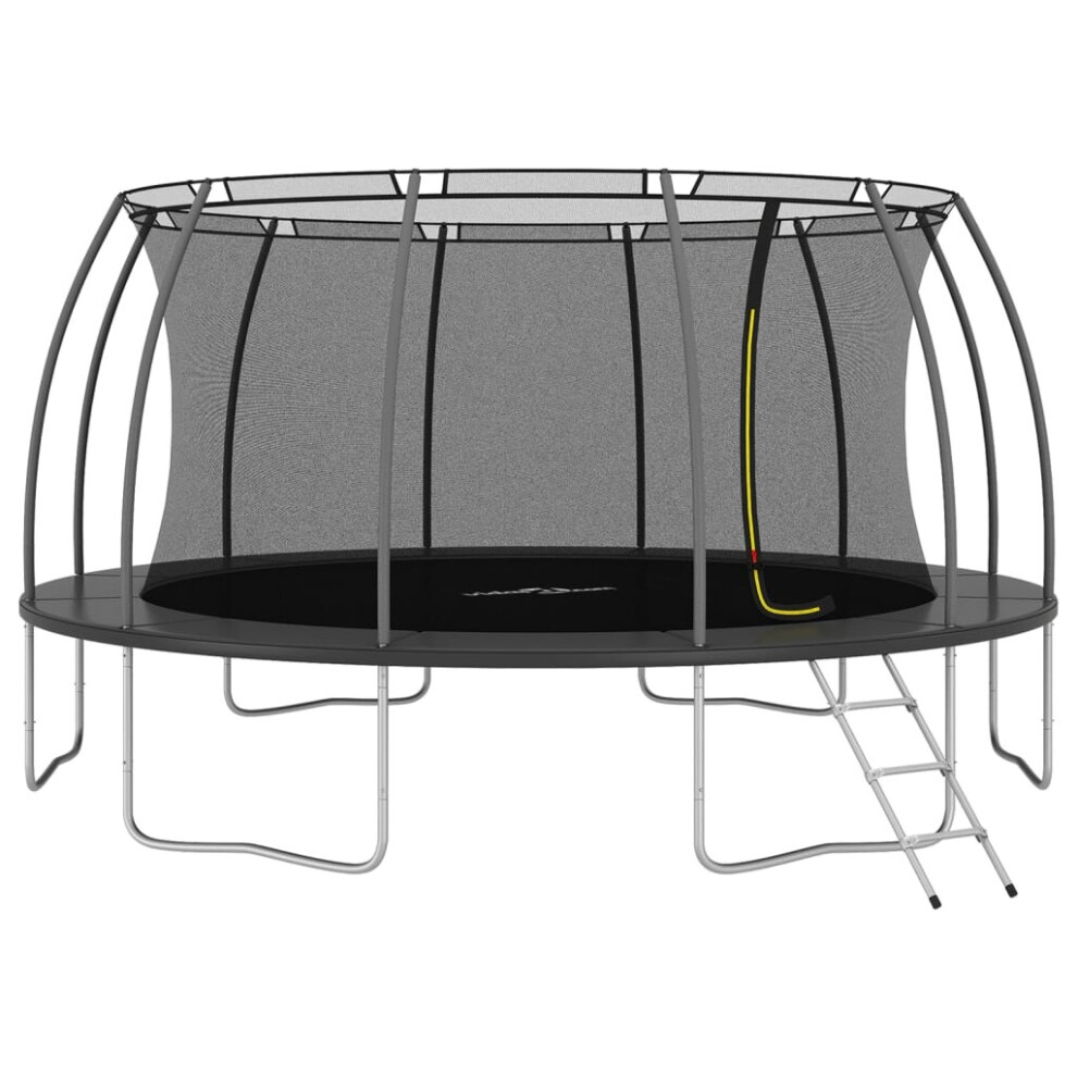 vidaXL Trampoline Set Round 488x90 cm 150 kg Outdoor Play Equipment Bouncer