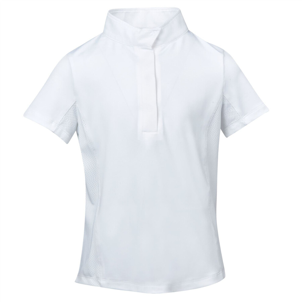 (White, Ladies X-Large) Dublin Ria Short Sleeve Competition Shirt