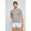 Hugo Boss (S) Hugo Boss 3 Pack Regular Fit Cotton T-Shirts - White / Black / Grey 3