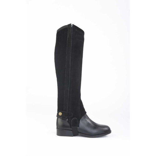 Dublin Dublin Easy-Care Half Chaps II Black Childs Large 1