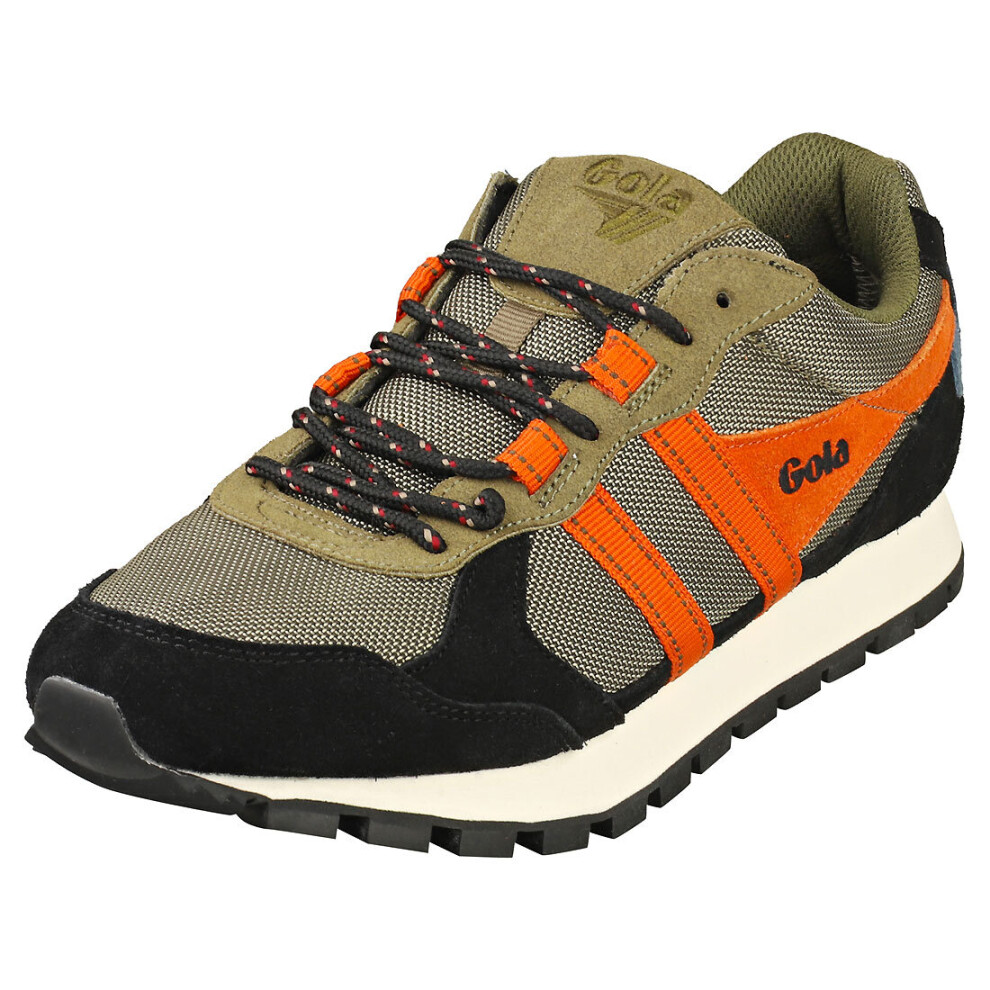 Gola Altitude Mens Casual Trainers in Khaki Black - Size 8 UK