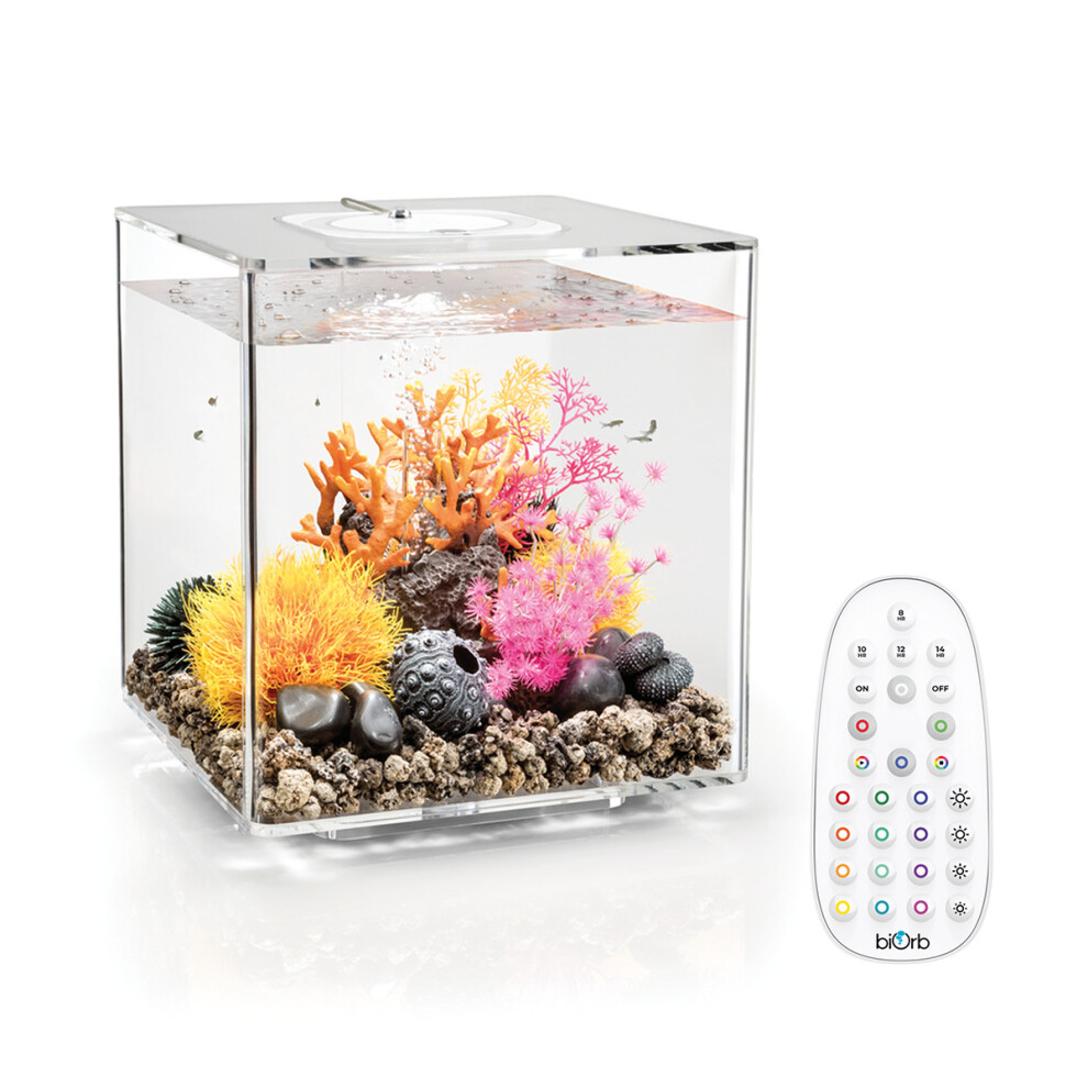 Biorb Cube Aquarium 30L Clear With Mcr Led Lighting