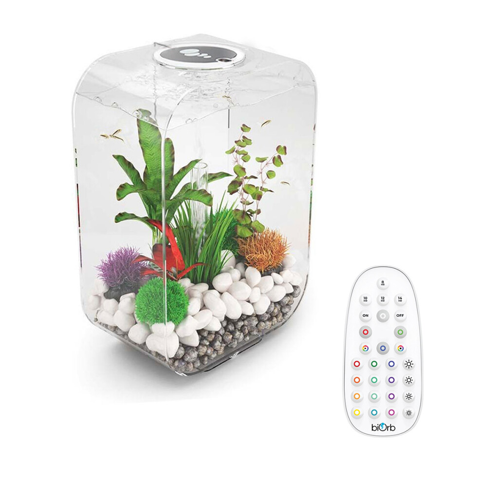 BiOrb LIFE 45L Clear Aquarium Fish Tank with Multi Colour LED Lighting